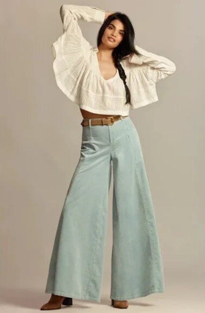 Anthropologie Corduroy Palazzo Pants - Size 0