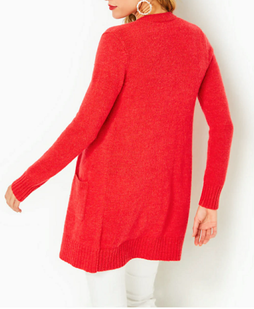 Lilly Pulitzer Leonette Sweater Set In Amaryllis Red - Size Large (Retails for $238)