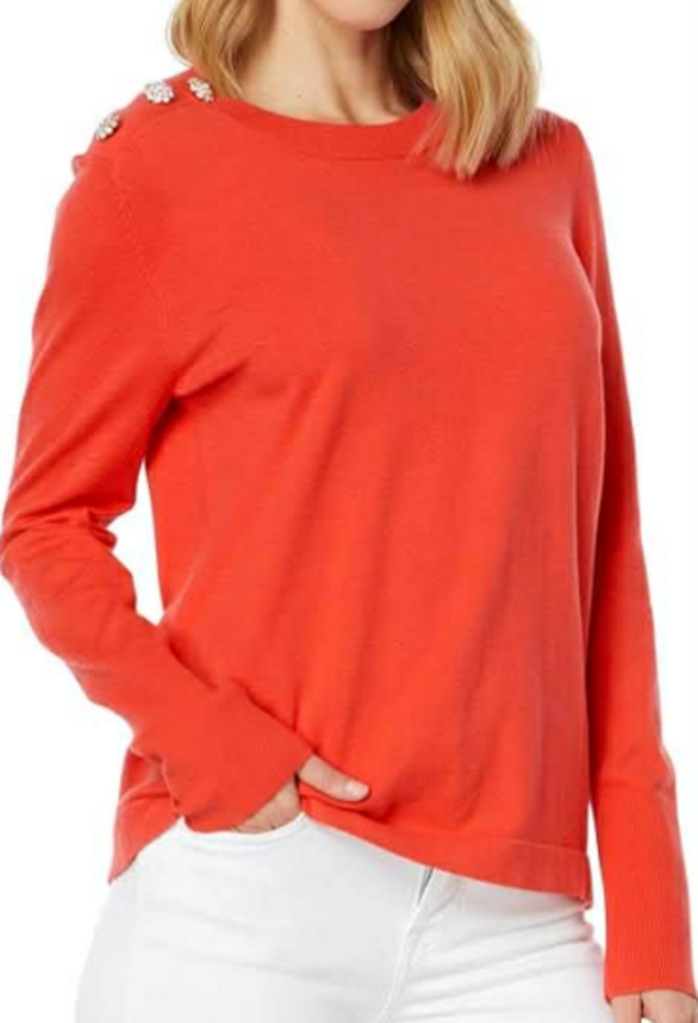 Lilly Pulitzer Morgen Sweater In Ruby Red - Size Large (Retails for $108)