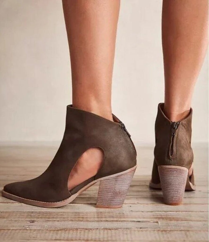 Free People Wilder Cut Out Ankle Boots - Size 41