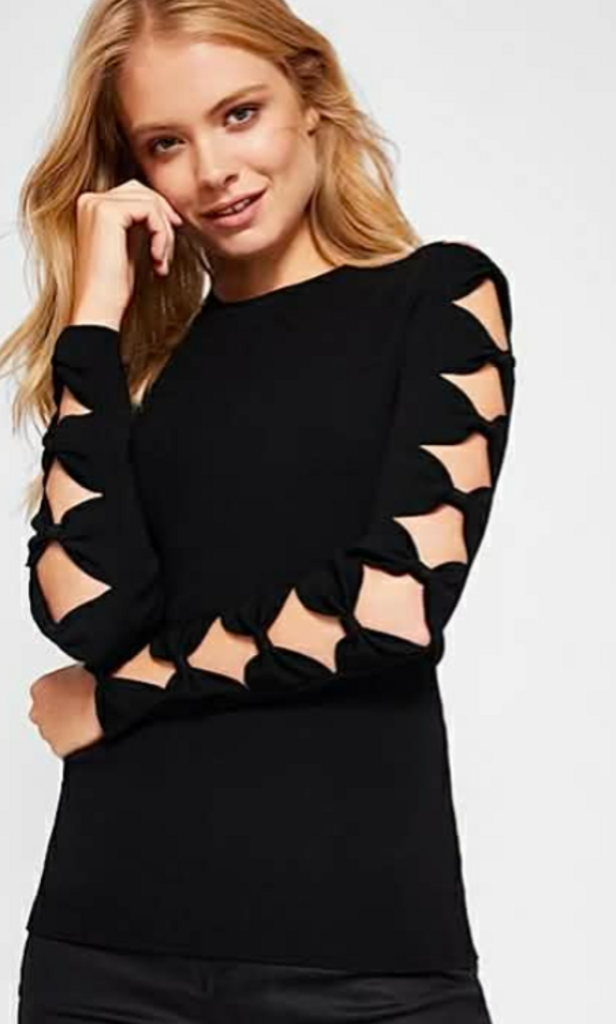 Ted Baker London Yonoh Cutout Sleeve Sweater - Size 4
