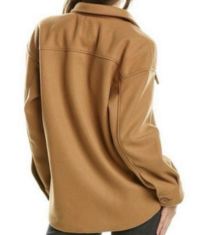 Avec Les Filles NWT Cognac Shirt Tail Shacket - Size Medium