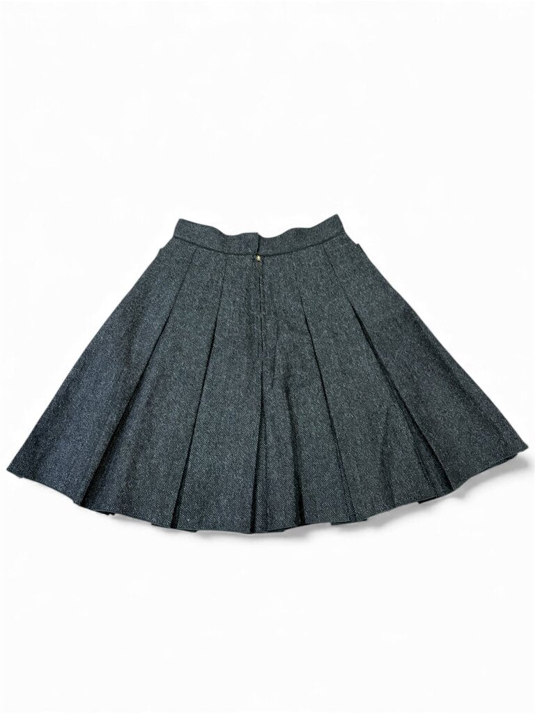 Dolce & Gabbana Lana Pleated Wool Mini Skirt - Size 36