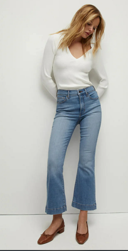 Veronica Beard Carson Ankle Kick-Flare Jeans - Size 31