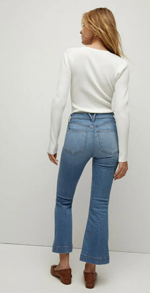 Veronica Beard Carson Ankle Kick-Flare Jeans - Size 31