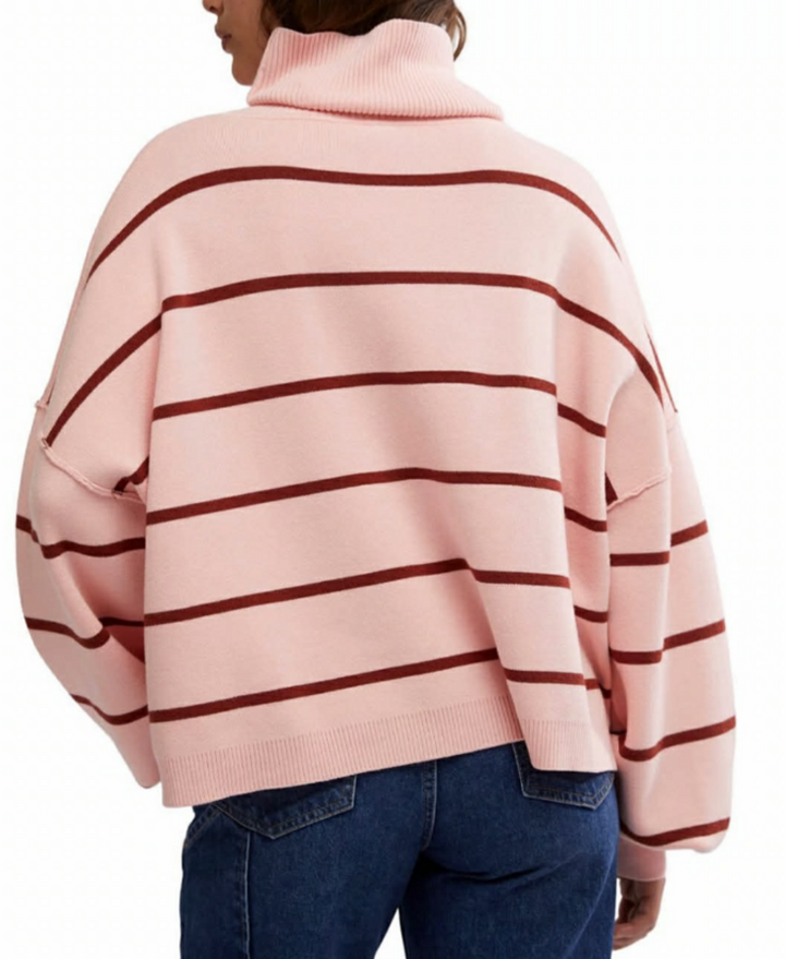 Free People Paulie Turtleneck Oversized Sweater - Size Medium