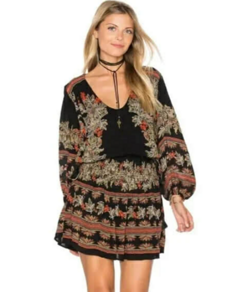 Free People Moonlight Drive Mini Dress - Size Large