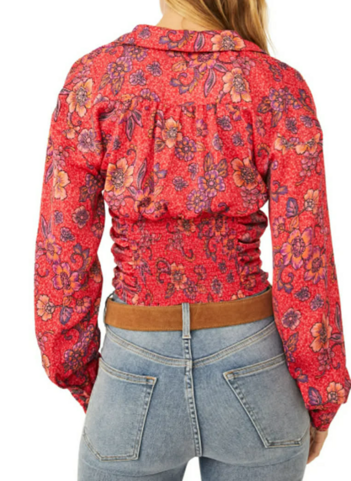 Free People I Got You Printed Top - Size Large