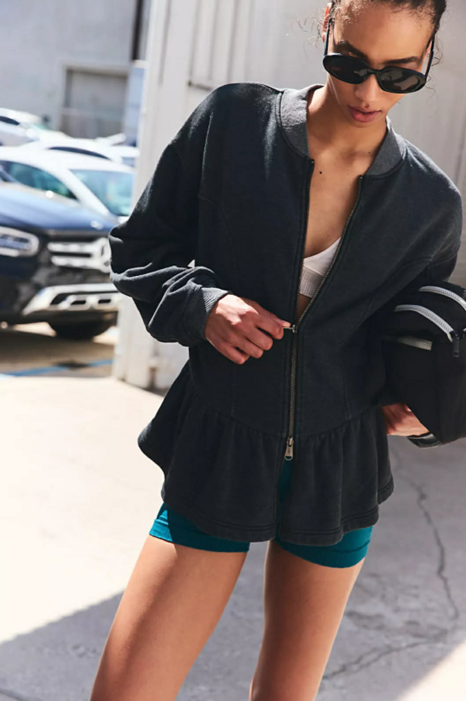 Free People A Game Zip Up Jacket - Size Small