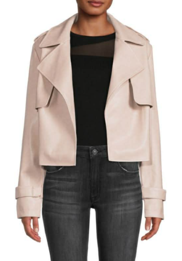 Bagatelle NWT Cropped Faux Leather Jacket - Size Medium