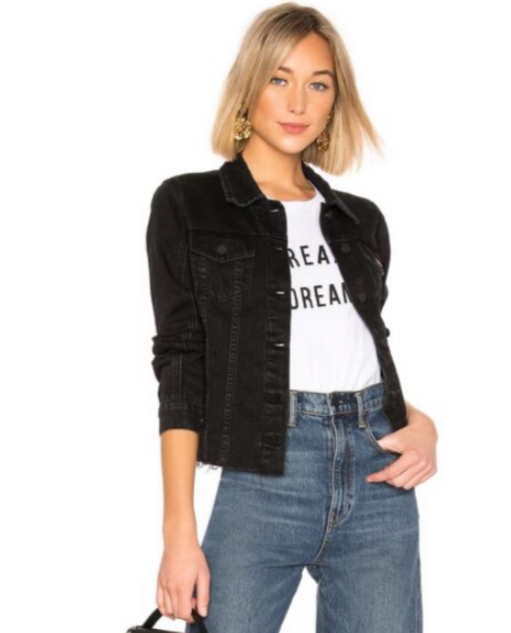 Blank NYC Ghosted Denim Trucker Jacket - Large (Retails for $98)