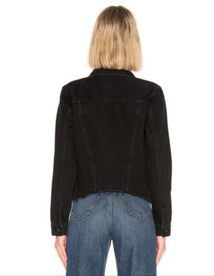 Blank NYC Ghosted Denim Trucker Jacket - Large (Retails for $98)