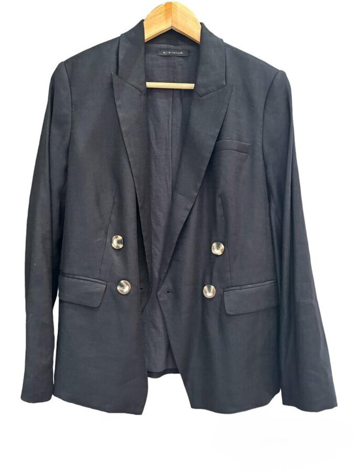 Elie Tahari NWT T-Tahari Double Breasted Knit Blazer (Retails for $345) - Size 6