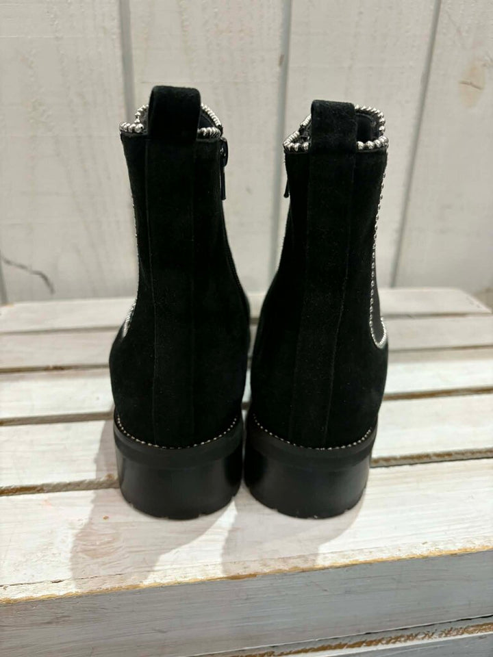 Van Eli Suede Studded Chelsea Boots - Size 7