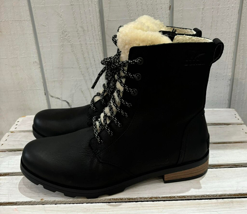 Sorel Emelie Genuine Shearling Leather Boots - Size 9