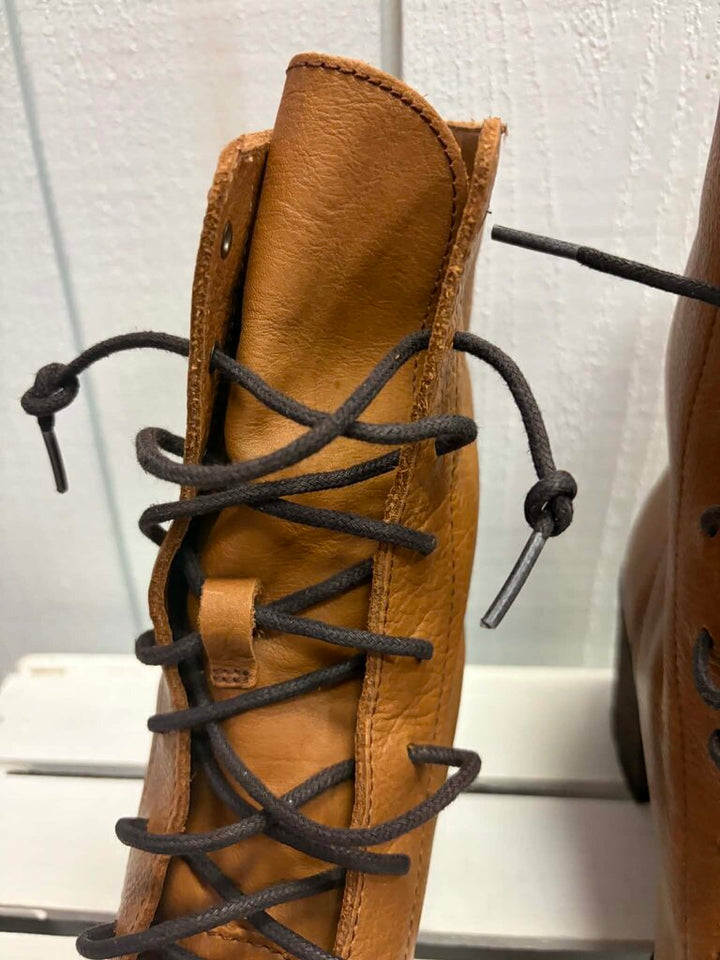 Frye Karen Leather Combat Boots - Size 9