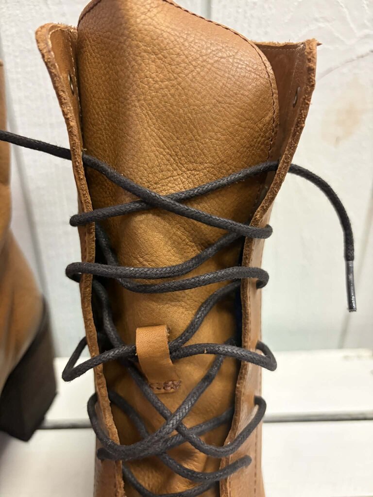 Frye Karen Leather Combat Boots - Size 9