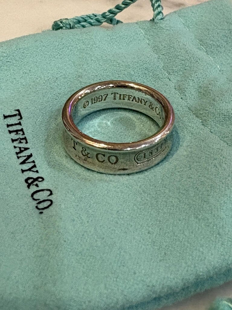Tiffany & Co. 1837 Sterling Silver Ring - Size 8