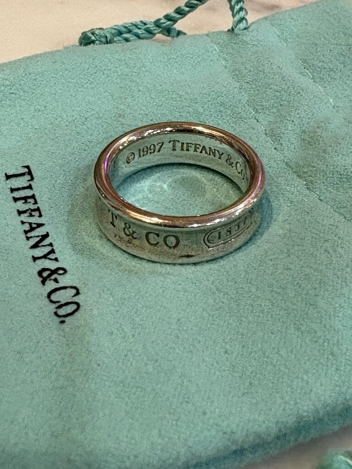 Tiffany & Co. 1837 Sterling Silver Ring - Size 8
