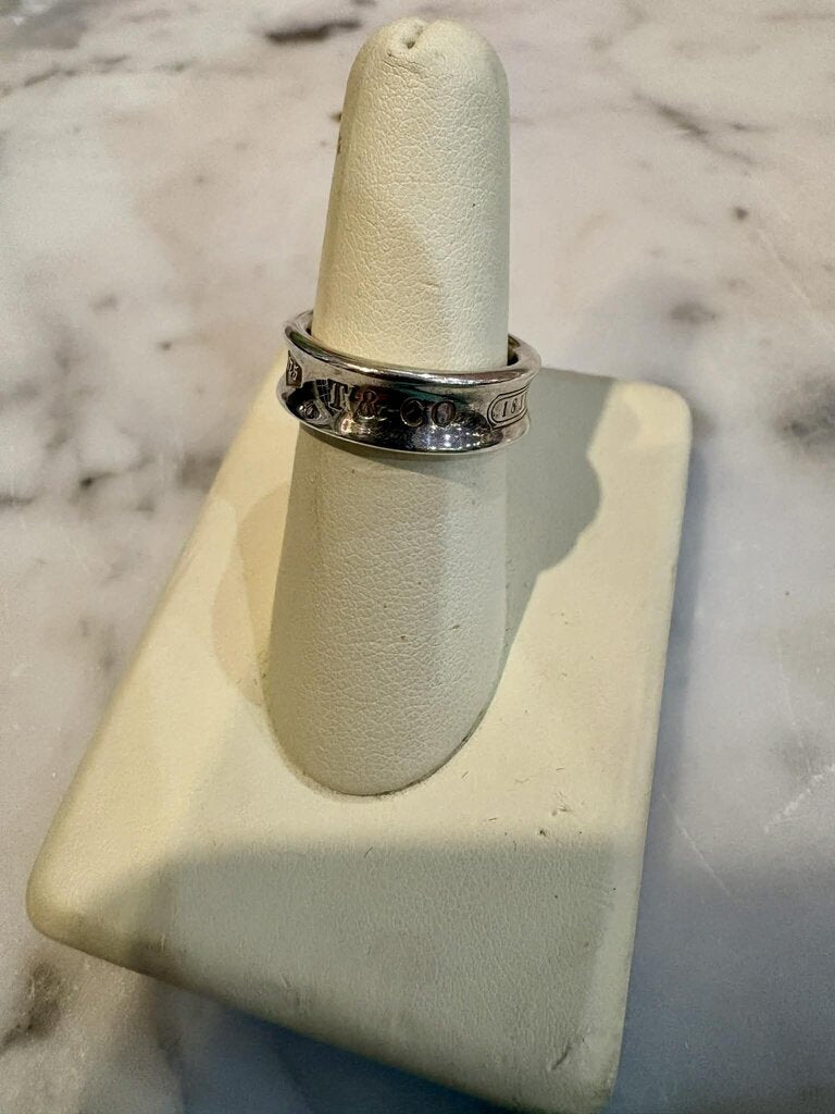 Tiffany & Co. 1837 Sterling Silver Ring - Size 8