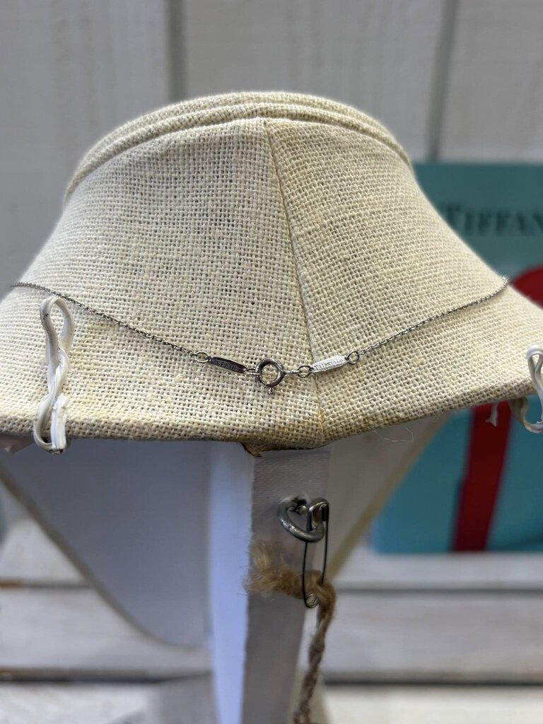 Tiffany & Co. Elsa Peretti 'A' Small Alphabet Pendant & Necklace in Sterling Silver