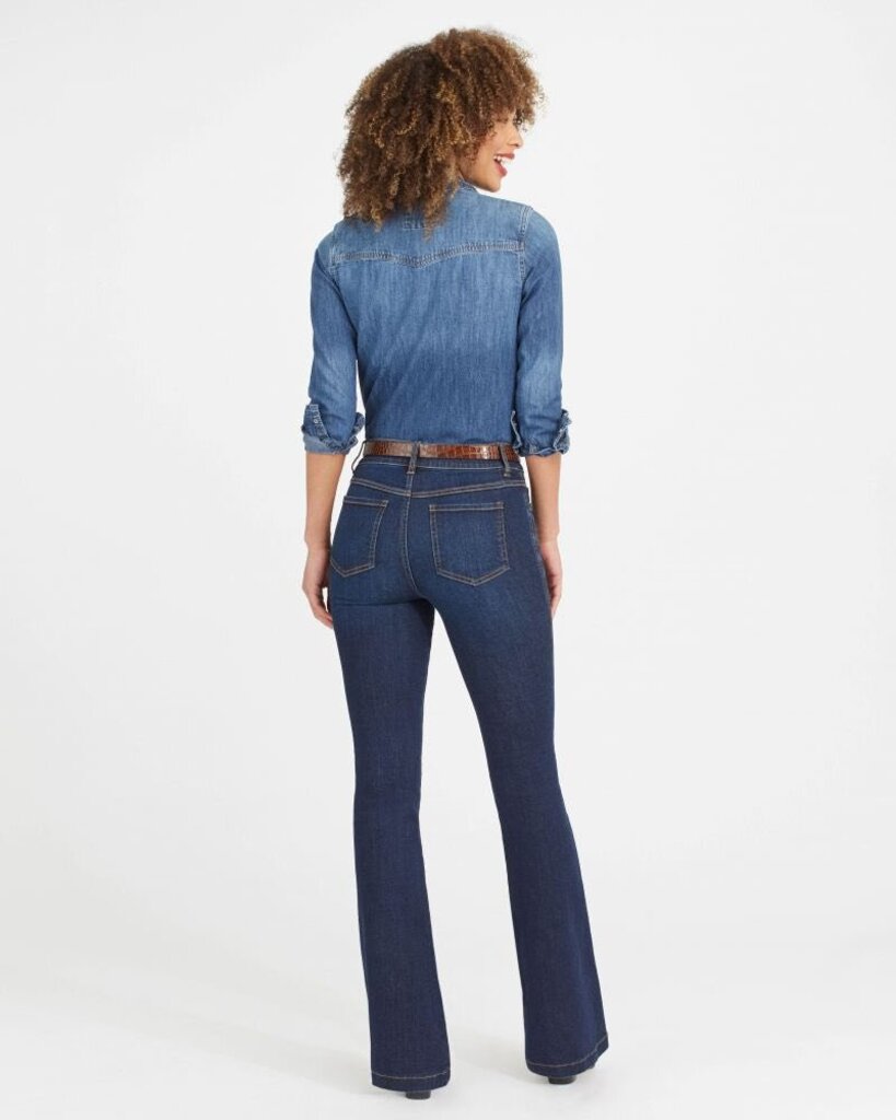 Spanx Flare Jeans in Midnight Shade (Retails for $148.99) - Size Small