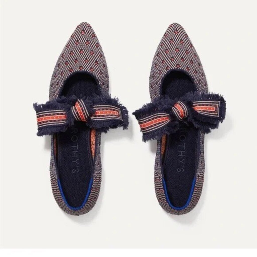 Rothy's Mary Jane Flats in Coral Dot - Size 7.5