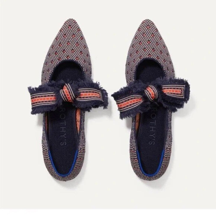 Rothy's Mary Jane Flats in Coral Dot - Size 7.5