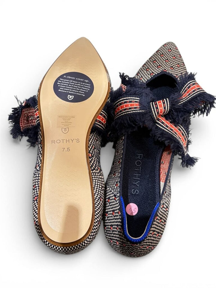 Rothy's Mary Jane Flats in Coral Dot - Size 7.5