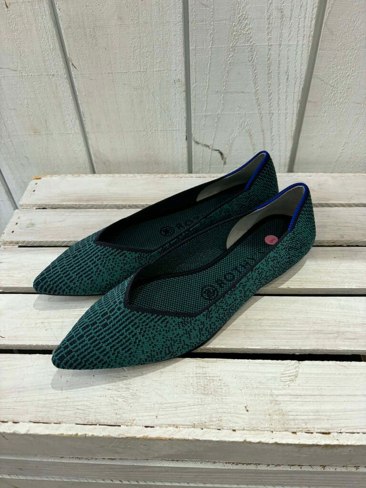 Rothy's The Point Flats in Spruce Python - Size 8