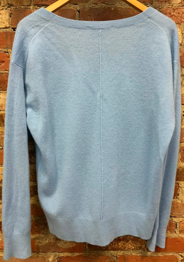 White + Warren Cashmere V-Neck Sweater - Size Medium