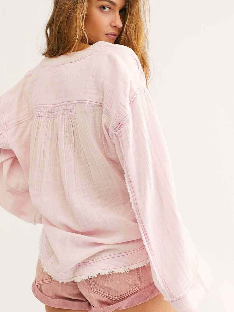Free People Anguilla Washed Pullover - Size Medium