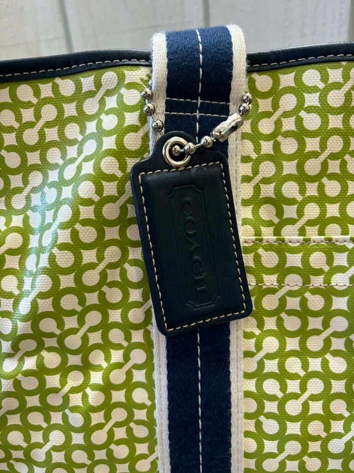 Coach Penelope Op Art Signature Weekender Carry-On Tote