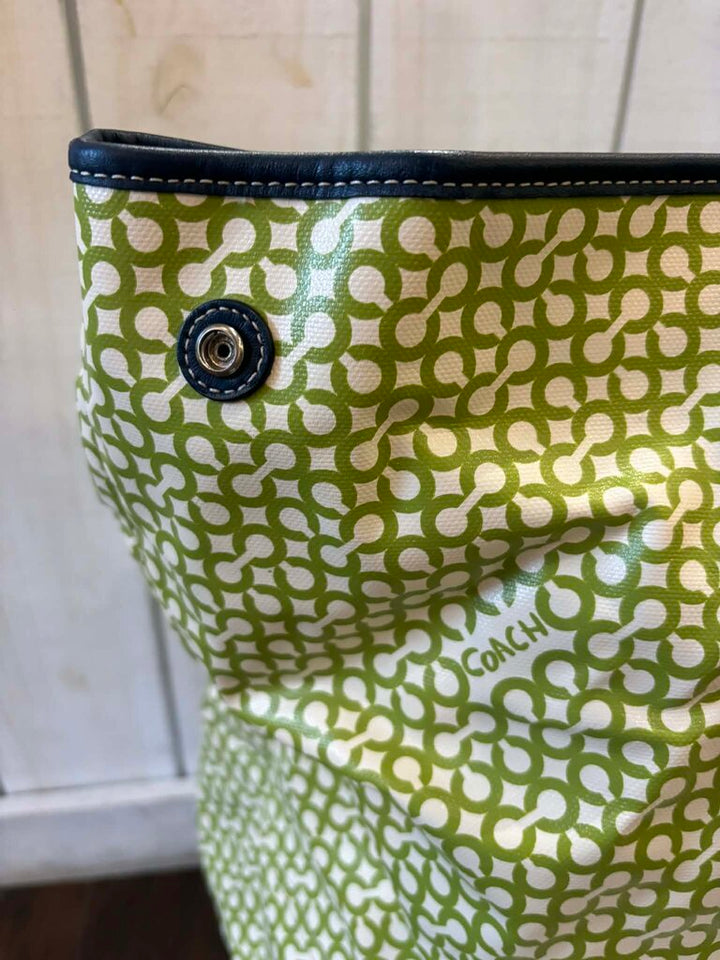 Coach Penelope Op Art Signature Weekender Carry-On Tote