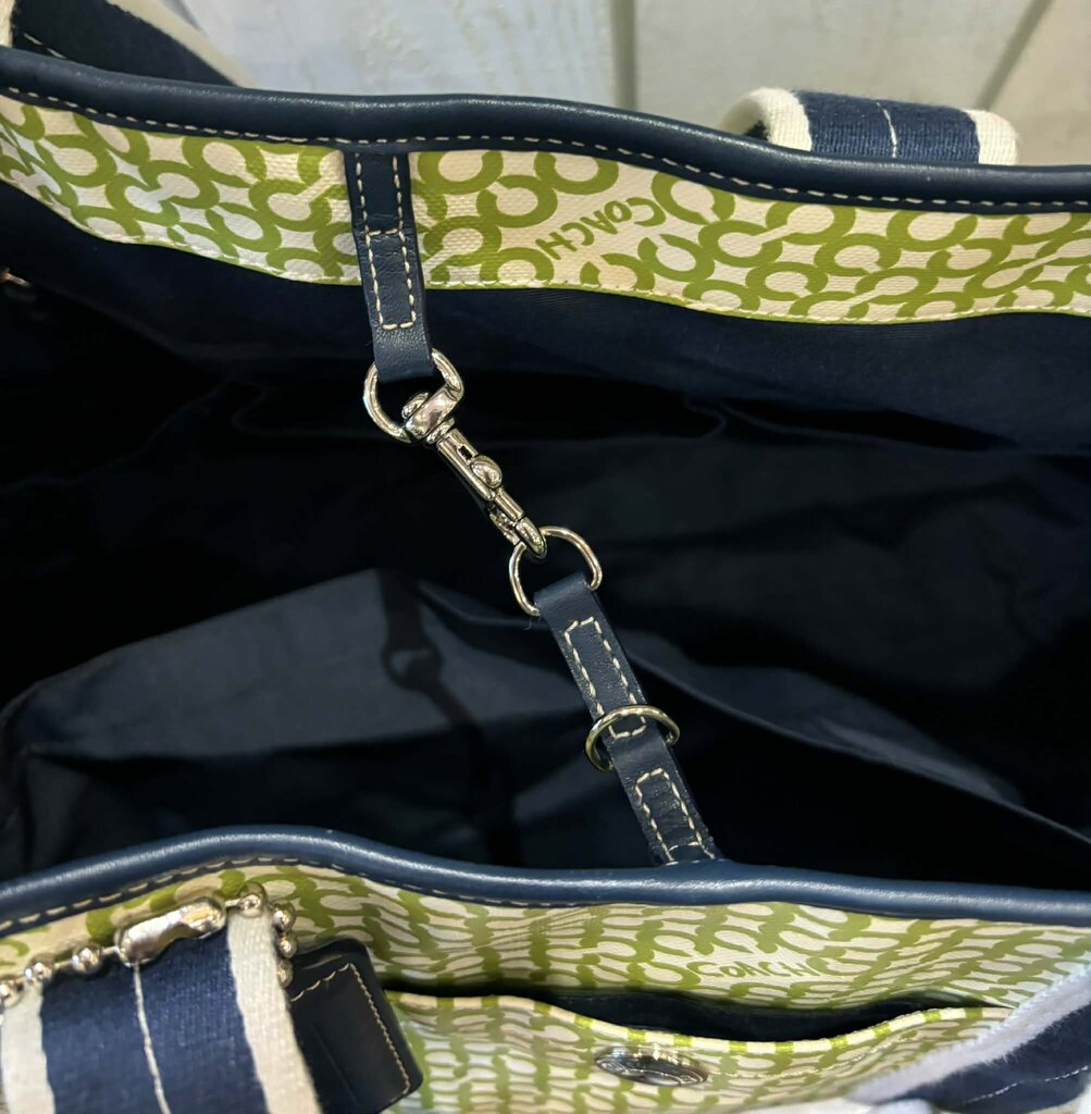 Coach Penelope Op Art Signature Weekender Carry-On Tote