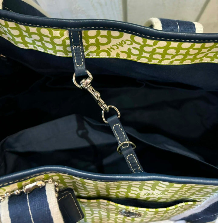 Coach Penelope Op Art Signature Weekender Carry-On Tote