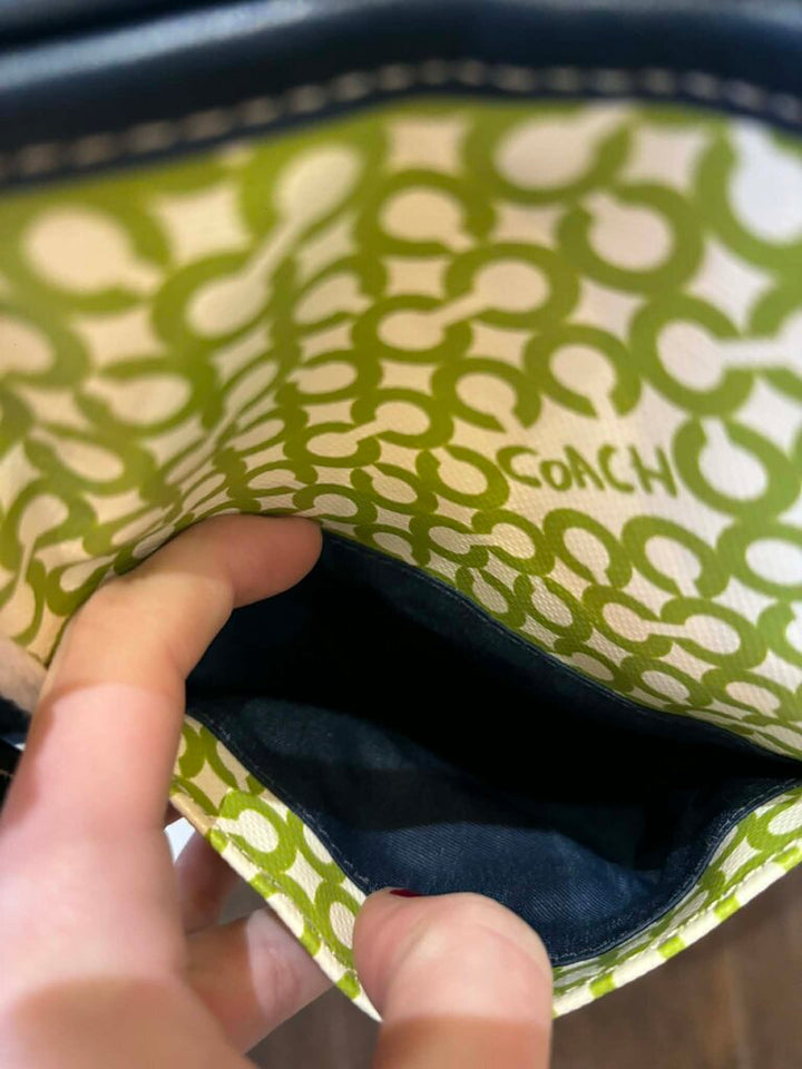 Coach Penelope Op Art Signature Weekender Carry-On Tote