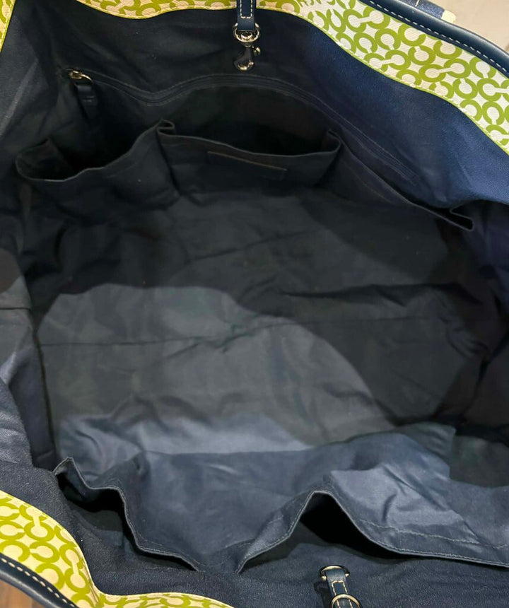 Coach Penelope Op Art Signature Weekender Carry-On Tote