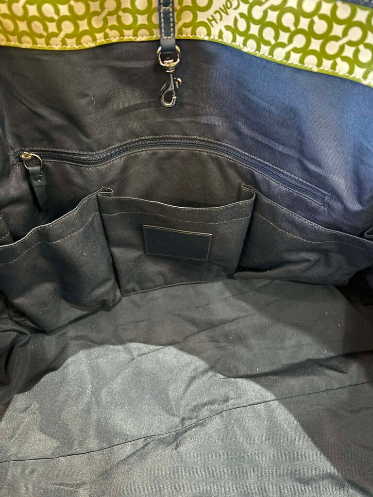 Coach Penelope Op Art Signature Weekender Carry-On Tote