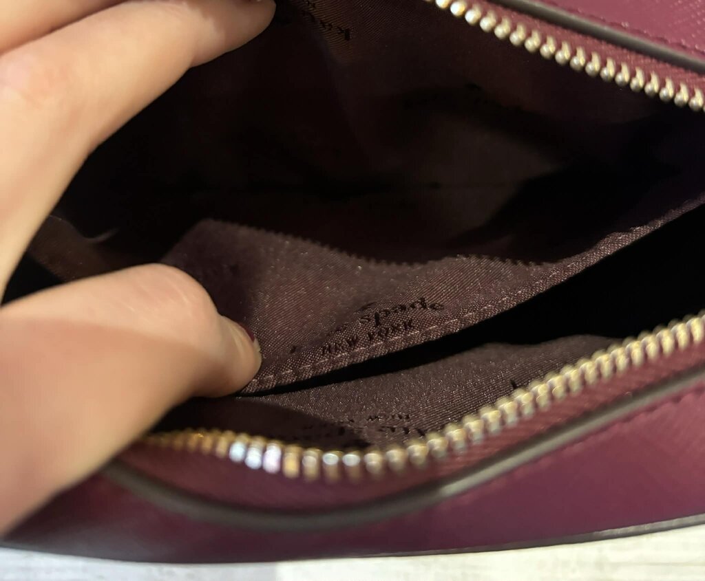 Kate Spade Madison Mini Camera Bag in Blackberry