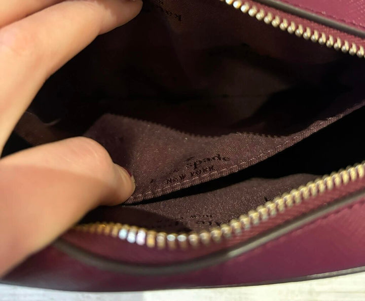 Kate Spade Madison Mini Camera Bag in Blackberry