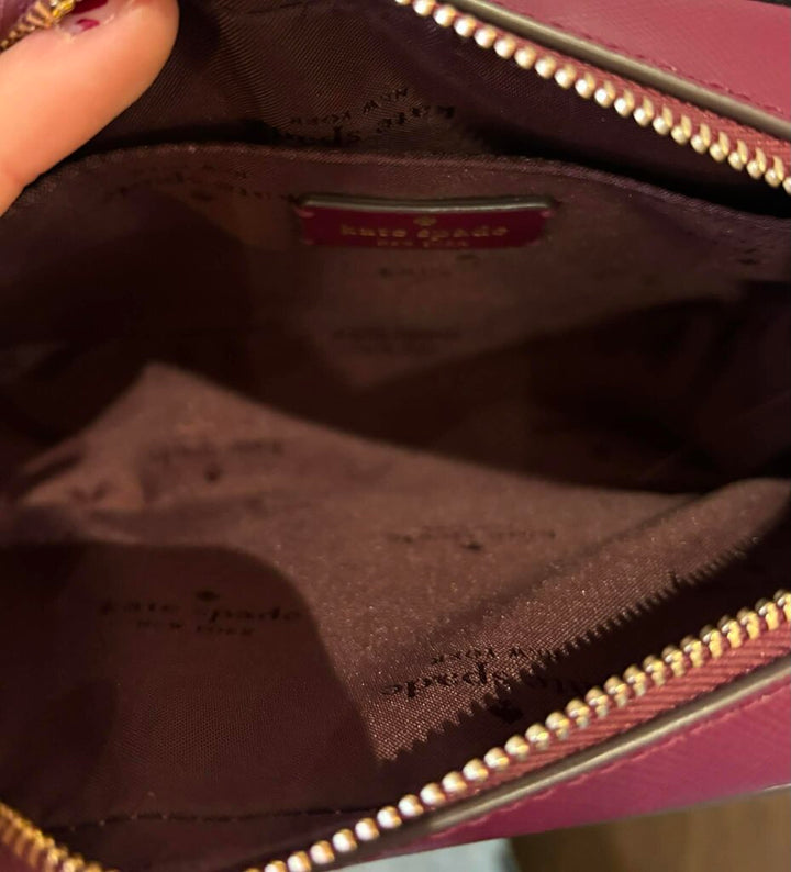 Kate Spade Madison Mini Camera Bag in Blackberry