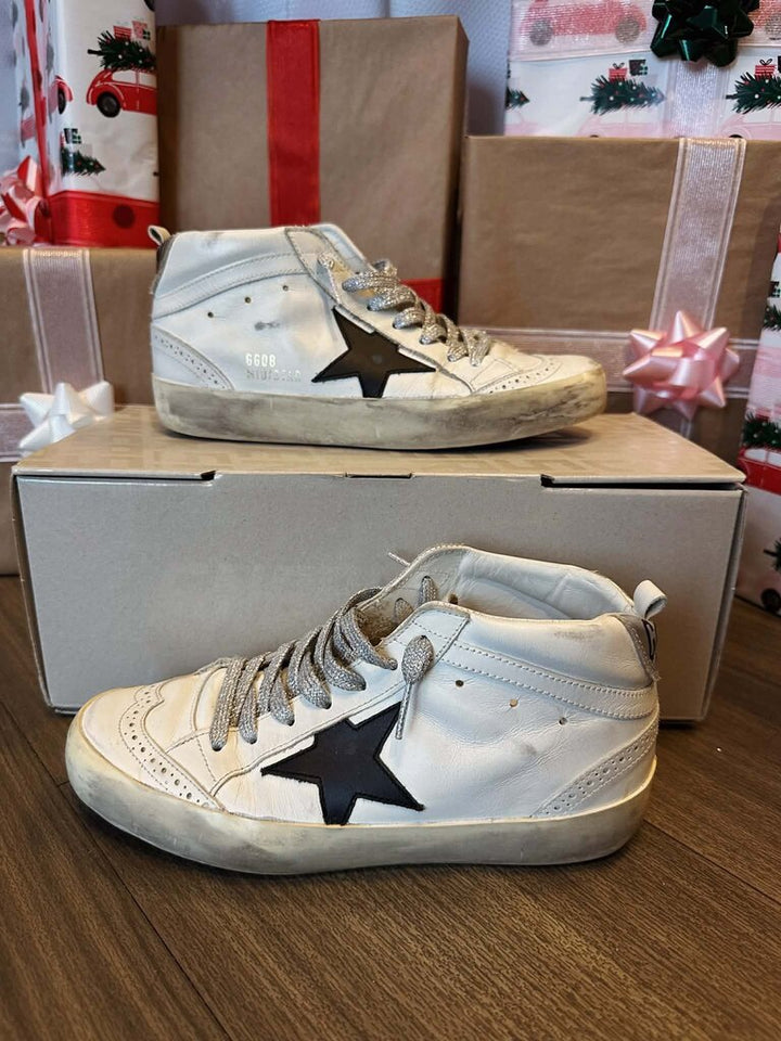 Golden Goose Mid Star Classic Sneakers - Size 36