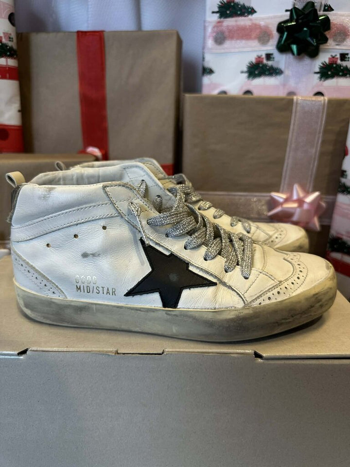 Golden Goose Mid Star Classic Sneakers - Size 36