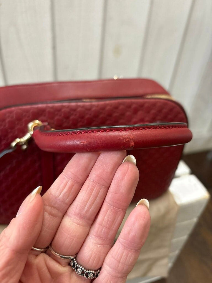 Gucci Microguccissima Pattern Leather Satchel