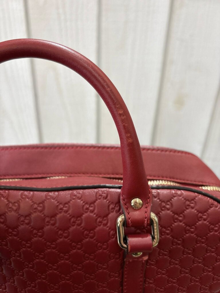 Gucci Microguccissima Pattern Leather Satchel