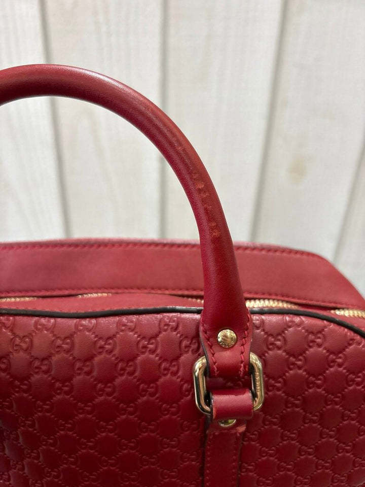 Gucci Microguccissima Pattern Leather Satchel