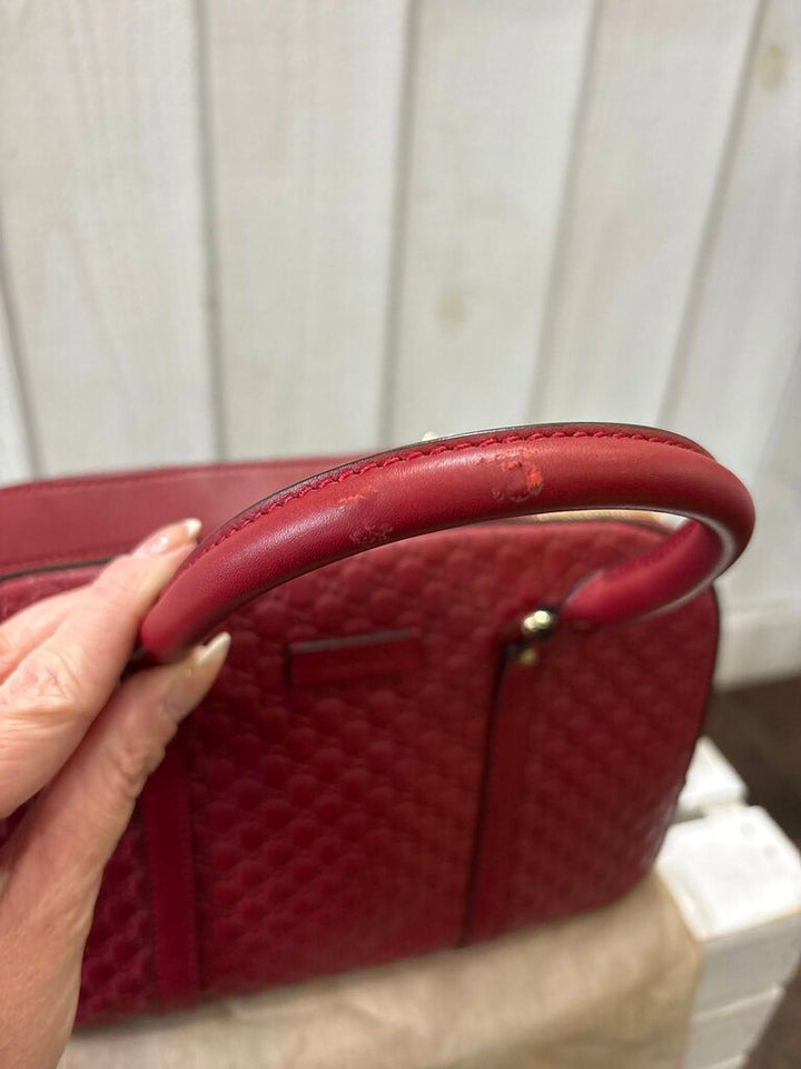 Gucci Microguccissima Pattern Leather Satchel