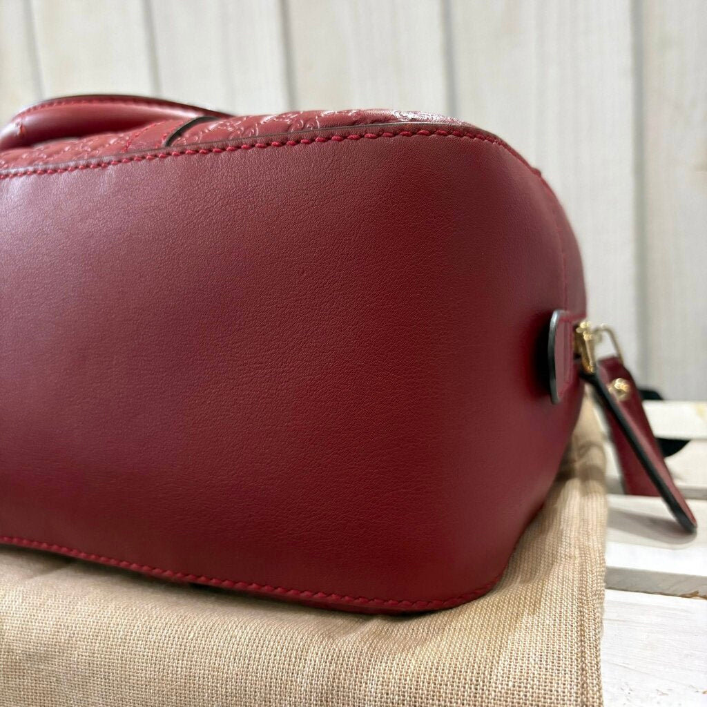 Gucci Microguccissima Pattern Leather Satchel