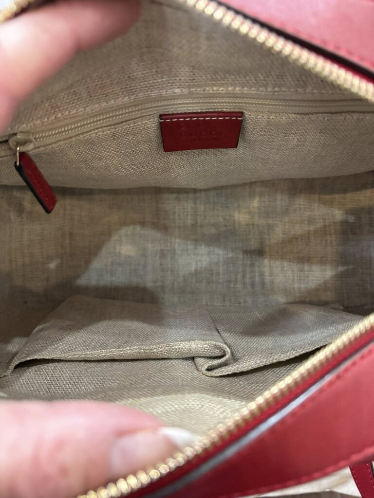 Gucci Microguccissima Pattern Leather Satchel